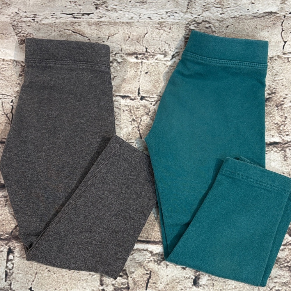 Primary Charcoal and Teal Kids Leggings